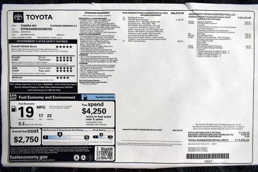 2025 Toyota Tundra Platinum