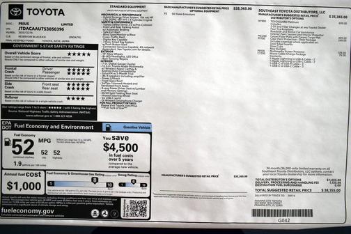 2025 Toyota Prius Limited