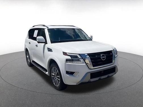Aspen White Tricoat 2023 Nissan Armada SL 2WD