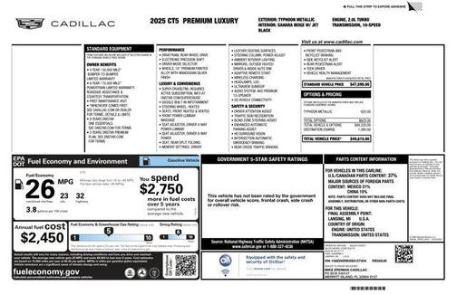 2025 Cadillac CT5 Premium Luxury