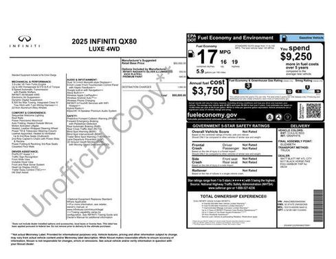 2025 INFINITI QX80 Luxe