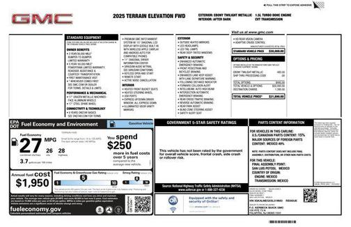 2025 GMC Terrain FWD Elevation