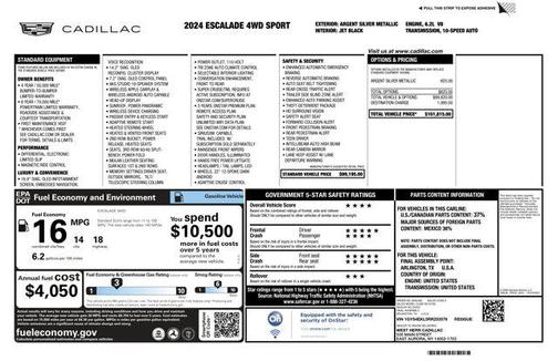 2024 Cadillac Escalade Sport