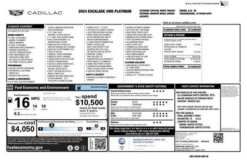 2024 Cadillac Escalade Premium Luxury Platinum