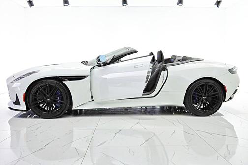 Lunar White 2024 Aston Martin DB12 Volante