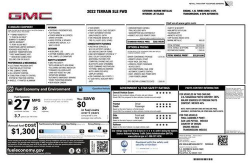 Marine Metallic 2022 GMC Terrain SLE
