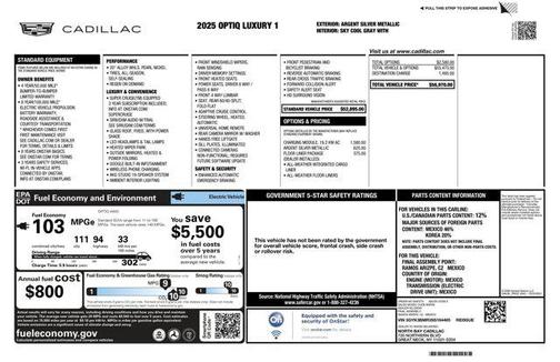 2025 Cadillac OPTIQ Luxury