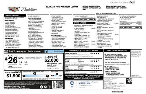 2020 Cadillac XT4 Premium Luxury