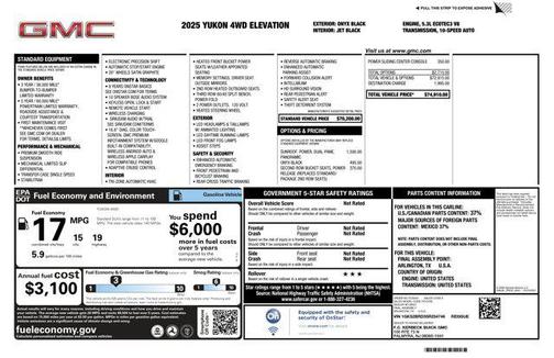 2025 GMC Yukon Elevation