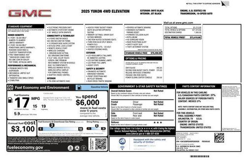 2025 GMC Yukon Elevation
