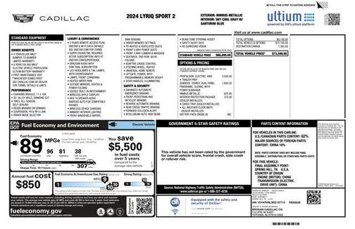Nimbus Metallic 2024 Cadillac LYRIQ Sport
