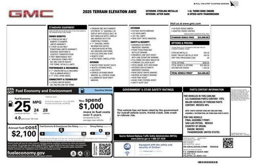 2025 GMC Terrain AWD Elevation