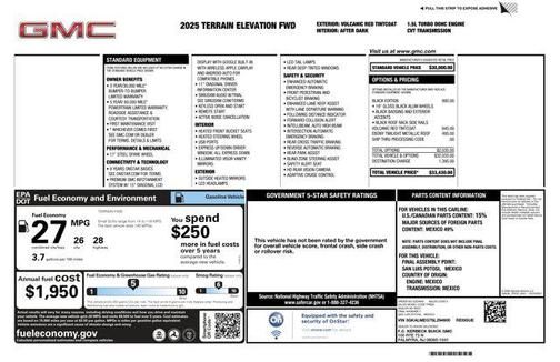 2025 GMC Terrain FWD Elevation