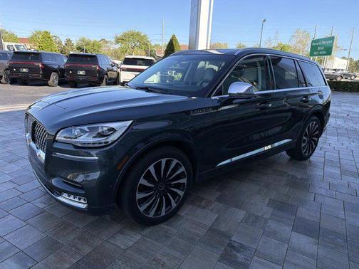 Flight Blue Metallic Clearcoat 2022 Lincoln Aviator Black Label Grand Touring AWD
