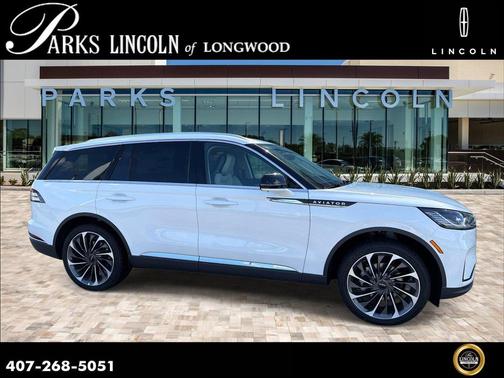 PRISTINE WHITE MET 3C 2026 Lincoln Aviator Reserve AWD