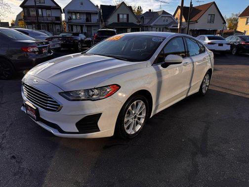 White 2020 Ford Fusion Hybrid SE