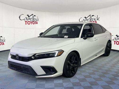Platinum White Pearl 2023 Honda Civic Sport