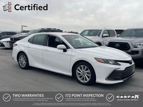 White 2022 Toyota Camry LE