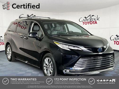 Midnight Black Metallic 2024 Toyota Sienna Limited