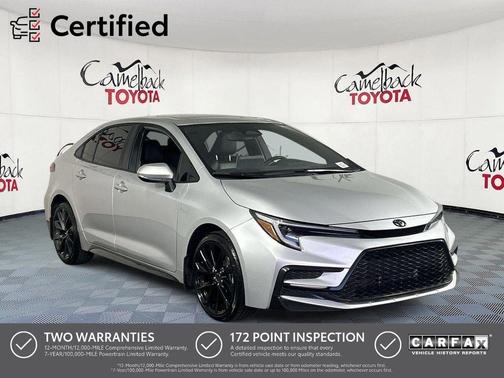 Classic Silver Metallic 2025 Toyota Corolla XSE