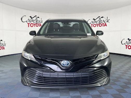 Midnight Black 2020 Toyota Camry Hybrid LE