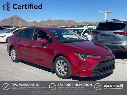 Ruby Flare Pearl 2025 Toyota Corolla LE