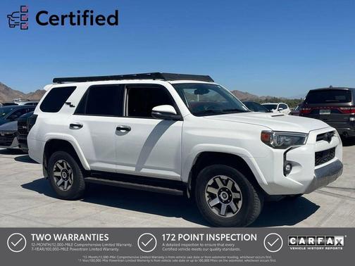 White 2022 Toyota 4Runner TRD Off Road Premium