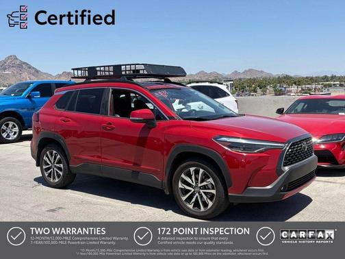 Barcelona Red Metallic 2022 Toyota Corolla Cross XLE