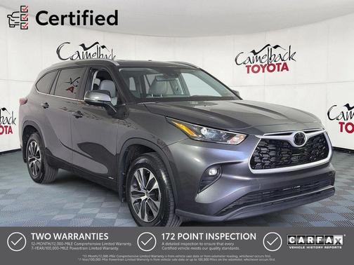 Magnetic Gray Metallic 2025 Toyota Highlander Hybrid XLE
