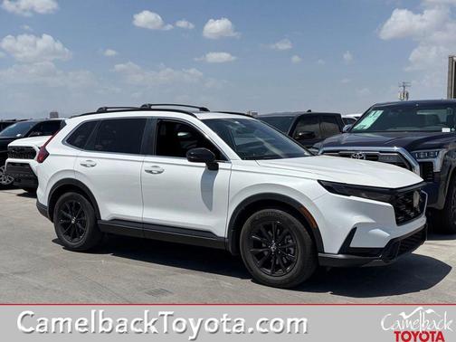 Platinum White Pearl 2025 Honda CR-V Hybrid Sport FWD