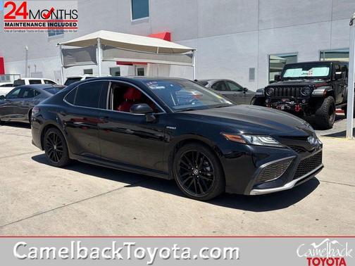 Midnight Black Metallic 2021 Toyota Camry XSE