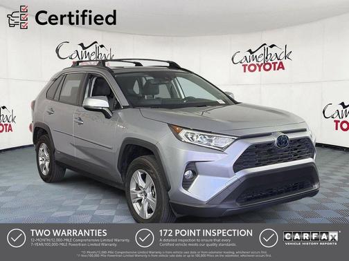 Silver Sky Metallic 2021 Toyota RAV4 Hybrid XLE