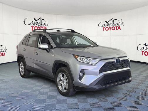Silver Sky Metallic 2021 Toyota RAV4 Hybrid XLE