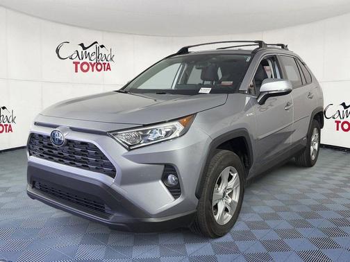 Silver Sky Metallic 2021 Toyota RAV4 Hybrid XLE