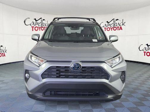 Silver Sky Metallic 2021 Toyota RAV4 Hybrid XLE