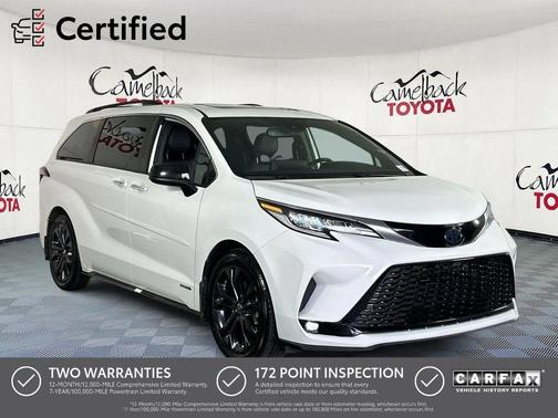 Super White 2021 Toyota Sienna XSE 7 Passenger