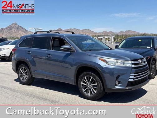 Shoreline Blue Pearl 2018 Toyota Highlander XLE