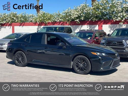 Midnight Black Metallic 2021 Toyota Camry SE