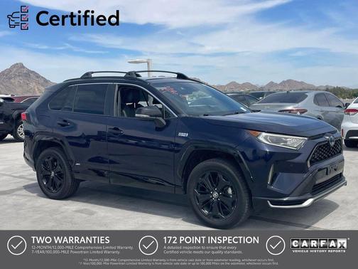 Blue Print w/Midnight Black Roof 2021 Toyota RAV4 Prime XSE