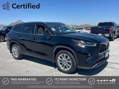 Midnight Black 2023 Toyota Highlander Limited