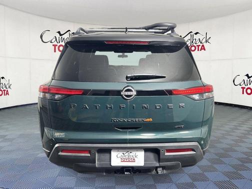 Obsidian Green Pearl/Super Black 2024 Nissan Pathfinder Rock Creek 4WD