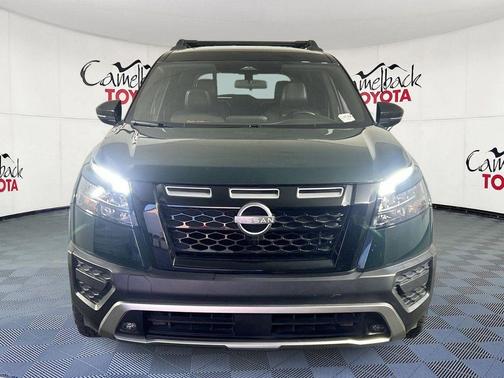 Obsidian Green Pearl/Super Black 2024 Nissan Pathfinder Rock Creek 4WD