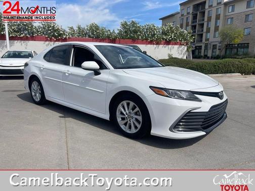 Super White 2021 Toyota Camry LE
