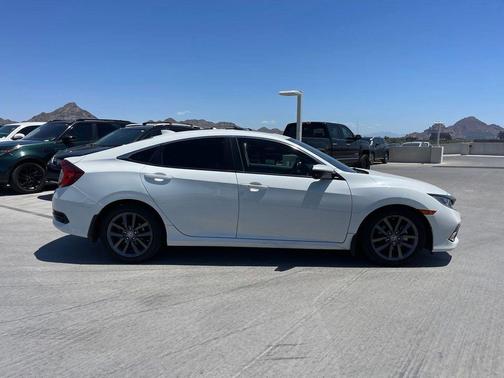 Platinum White Pearl 2020 Honda Civic EX