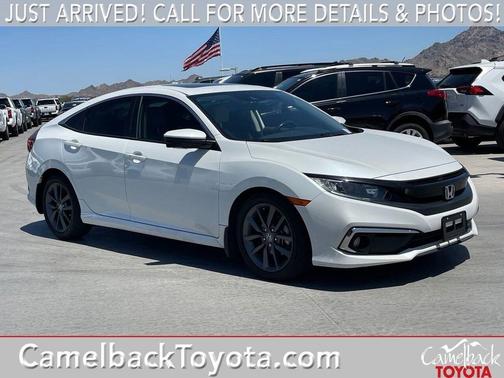 Platinum White Pearl 2020 Honda Civic EX