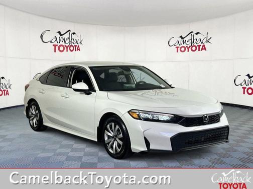 Platinum White Pearl 2025 Honda Civic LX