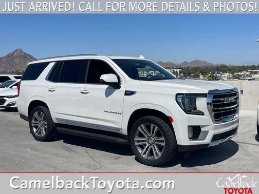 White Frost Tricoat 2021 GMC Yukon SLT