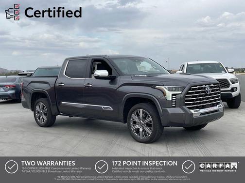 Magnetic Gray Metallic 2024 Toyota Tundra Hybrid Capstone