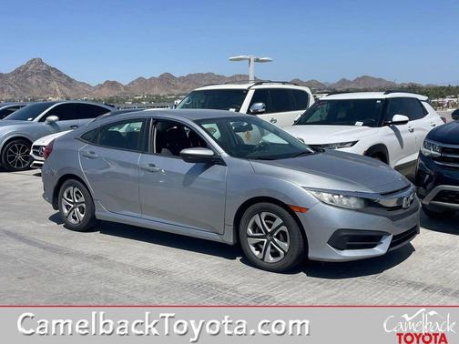 Modern Steel Metallic 2017 Honda Civic LX