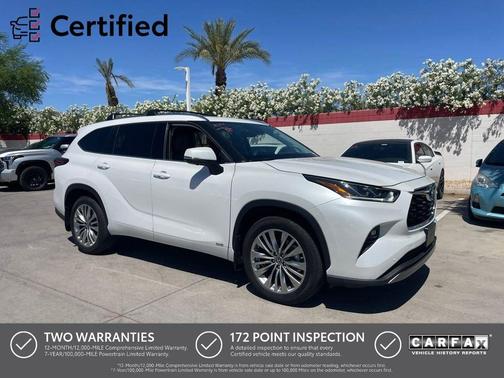 Wind Chill Pearl 2024 Toyota Highlander Hybrid Platinum